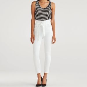 7 for all Mankind White Paper Bag Jeans Size 30